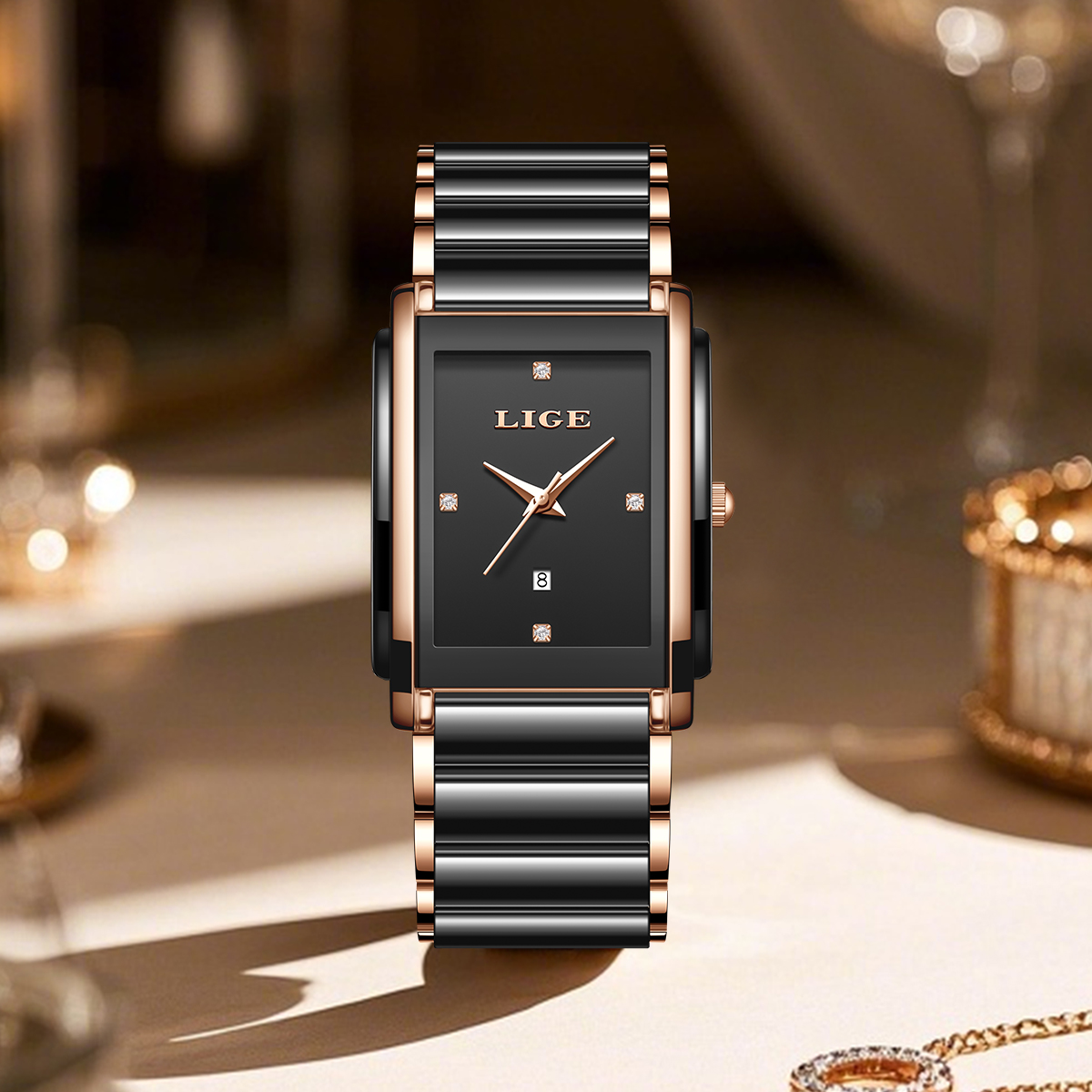 LIGE แฟชั่นนาฬิกาผู้หญิงหรูหรา - Luxury Ceramic Watch บทวิจารณ์และราคา