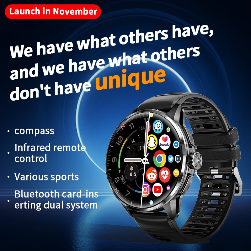 สมาร์ทวอทช์ H100 หน้าจอ AMOLED - Smartwatch Watch Whatsapp บทวิจารณ์และราคา