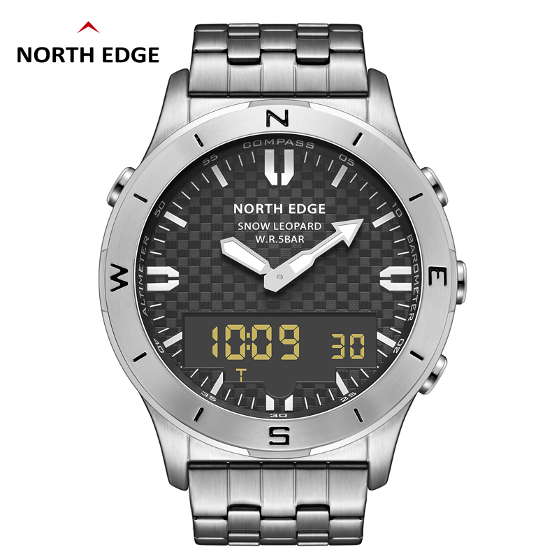 NORTH EDGE ผู้ชายกีฬานาฬิกาดิจ - Hybrid Smartwatch บทวิจารณ์และราคา